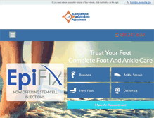 Tablet Screenshot of haasfootandankle.com